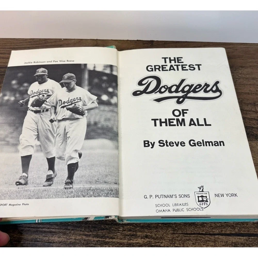 The Greatest Dodgers Of Them All Hardcover Book Steve Gelman 1968 Putnam